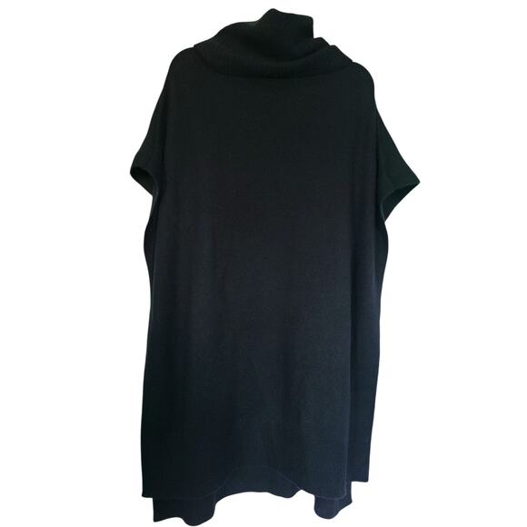 NakedCashmere Turtleneck Cashmere Poncho OS - Picture 4 of 5